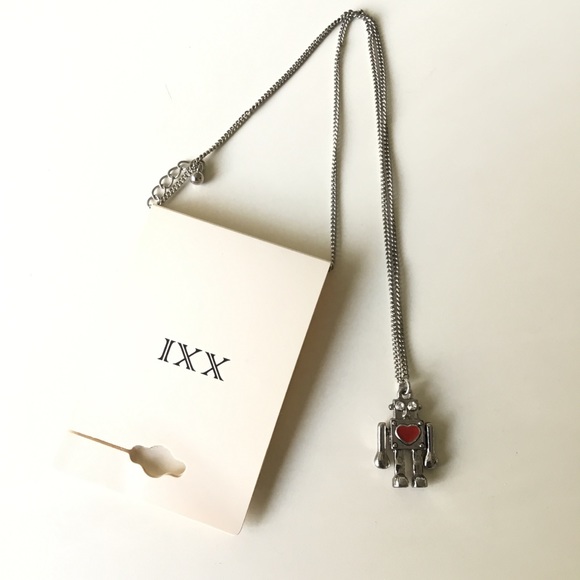 New Silver Robot Necklace - Picture 3 of 3